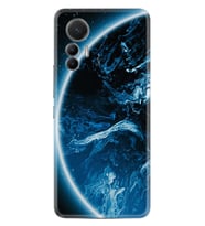 Xiaomi 12 Lite Kılıf Silikon Desen Özel Seri Blue Planet 1610