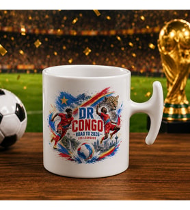 BK Gift Kongo Taraftar Temalı 2026 Dünya Kupası Tasarımlı Hammer Kupa Bardak