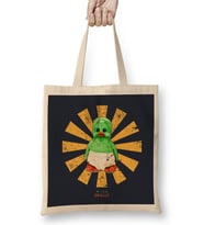 Orville The Duck Retro Japanese Bez Çanta Uzun Saplı