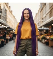 Afrika Örgüsü Ve Rasta İçin Sen / Küllü Mor