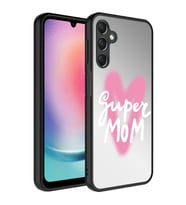 Samsung Galaxy A24 Kılıf Aynalı Desenli Kamera Korumalı Parlak Mirror Kapak (Renksiz)