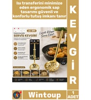 #Kevgir Lüks Paslanmaz Çelik Dayanıklı Ergonomik Tasarım Şık Parlak Gold Metal Servis Kevgiri 27 Cm