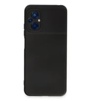 Newface Xiaomi Poco M5 Kılıf Nano içi Kadife Silikon - Siyah