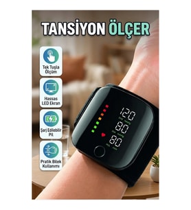 Dijital Şarjlı Bilek Tansiyon Ölçer – Tek Tuşla Ölçüm ve Geniş Ekran