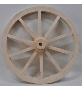 Otantik Çarşı Ahşap At Arabası Tekeri 80 cm.