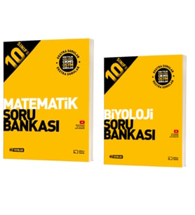 HIZ YAYINLARI 10. SINIF MATEMATİK - BİYOLOJİ SORU BANKASI