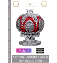 #Biblo Dekoratif Sarı Polyester Orta Boy Hediyelik Modern Ev Ofis Aksesuarı Şık Bereket Nar Boytu Bi