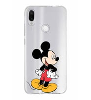 Xiaomi Redmi Note 7 Uyumlu Kapak Mickey Mouse Tasarımlı Şeffaf Silikon Kılıf