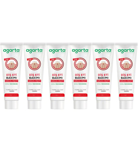 Agarta Doğal Tam koruma Diş Macunu 90 ML Diş Eti Bakımı & Plak Karşıtı (6 Lı Set)