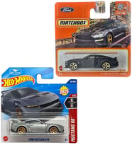 2 Araç Set - Matchbox ’19 Ford Mustang Coupe - Siyah  & Hot Wheels Ford Mustang GTD - Gri (1/64)