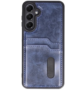 Northcity Samsung Galaxy S24 FE Uyumlu Kılıf Sara Kartvizitli Deri Kılıf - Lacivert