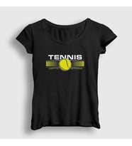 Presmono Kadın Siyah Court Spor Tennis Tenis T-Shirt 331803tt