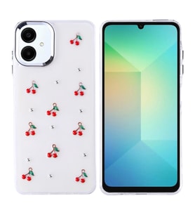 Samsung Galaxy A06 Uyumlu Kılıf Airbag Tasarımlı Simli Şeffaf Zore Kutup Kapak