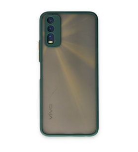 Vivo Y11s Kılıf Montreal Silikon Kapak - Yeşil