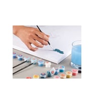 Tilki Ve Kelebek Sticker(çerçeveli) 60x75 Sayılarla Boyama Hobi Seti