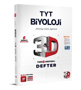 3D Yayınları Tyt Biyoloji Video Destekli Defter