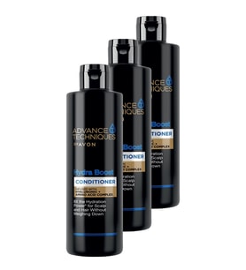 Avon Advance Techniques Hydra Boost Nemlendirici Saç Kremi 250 Ml. Üçlü Set