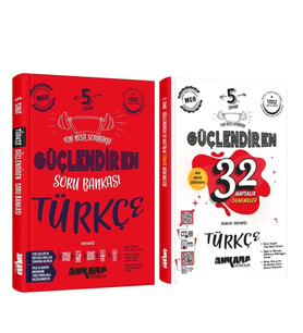 Ankara Yayıncılık 5.Sınıf Türkçe Güçlendiren Soru Bankası ve 32 Haftalık Deneme Seti 2 Kitap