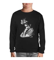 Frida Kahlo Siyah Çocuk Sweatshirt