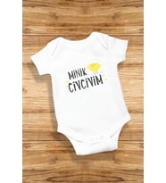 Minik Civcivim Özel Tasarım Bebek Zıbın Pamuklu Çıtçıtlı Body