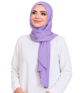 Penye Boyun Kapamalı Şal Başörtü Hazır Giyim Turban Esnek Jersey Şal
