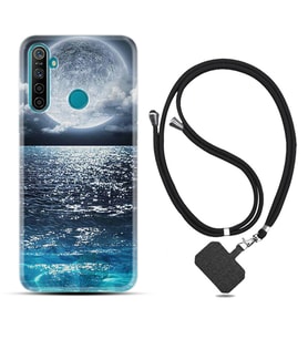 Realme 5i 5 Pro 6i 7 Pro 8 Kılıf Boyun Askılı Silikon Great Moon 1301