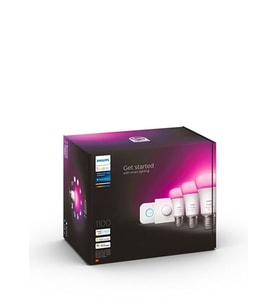 Philips Hue Renkli 3'lü Akıllı Butonlu E27 Bluetooth Özellikli Akıllı Başlangıç Seti