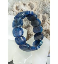 Lapis Lazuli Doğal Taş Oval Kesim İri Bileklik