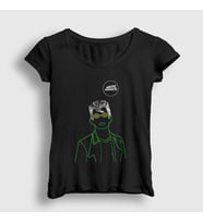 Presmono Kadın Siyah Eyes Arctic Monkeys T-Shirt 13118tt