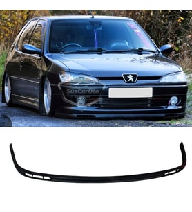 Peugeot 306 1993-2002 Uyumlu Üniversal Laguna Lip Esnek Ön Lip 2 Parça Tampon Altı Dil Karlık Ön Ek