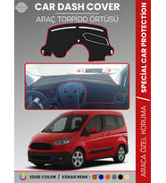 FORD COURİER (2013-2020) EKRANSIZ Torpido Örtüsü Panel Koruma Tam Uyum Çatlamayı Önler Kolay Montaj