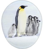 Penguen ve Sevimli Yavrular Bilek Destekli Mouse Pad