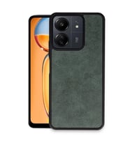 Xiaomi Redmi 13c Kılıf Aras Deri Kapak - Koyu Yeşil