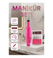 Elektrikli Manikür Pedikür Makinesi – Ayarlanabilir Hızlı Tırnak Bakım Seti