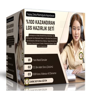 Yüzde Yüz Kazandıran LGS Hazırlık Seti (Yapay Zeka İle Hazırlanmıştır)