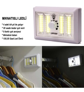 Dimmerli Işık Seviyesi Ayarlanabilir Ledli Lamba Wt-383
