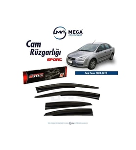 Cam Rüzgarlığı Ford Focus 2 2004-2010 Sedan Hb ile uyumlu (Siyah)