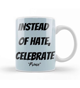 Prince Rogers Nelson Quote Lovers gift Vintage Retro Rainbow Kupa Bardak Porselen