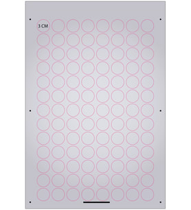ÖZEL LAZER KESİMLİ METALİZE ÇIKARTMA ETİKET - 3cm Çaplı YUVARLAK - 100 ADSET