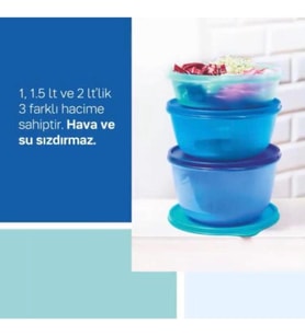 Tupperware Mücize Şekerler 3 Lü Set