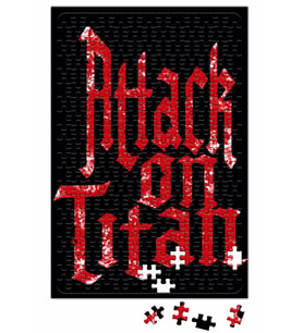 Attack On Titan Font Logo Puzzle 240 Parça Yapboz