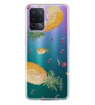 Kılıfland Oppo Reno 5 Lite Kılıf Silikon Resimli Kapak Ananas Stok 177