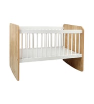 Babi Baby Pratik Sallanır Mini Ahşap Beşik 50x90 cm (Beyaz)