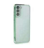 Galaxy S21 Fe Kılıf  Lensli  - Yeşil
