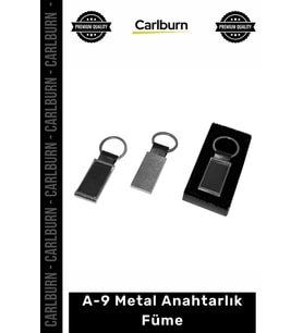 Özel Üretim Lüks Şık Dayanıklı Modern Kaliteli Hediyelik Aksesuar A9 Metal Anahtarlık Füme 1 Adet