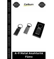 Özel Üretim Lüks Şık Dayanıklı Modern Kaliteli Hediyelik Aksesuar A9 Metal Anahtarlık Füme 1 Adet