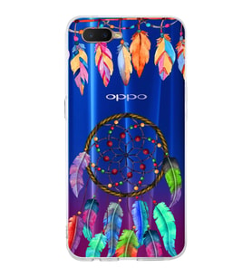 PrintiFy Oppo RX17 Neo  ile Uyumlu 1mm Slim Fit Nazar Boncuğu 6 Baskılı Şeffaf  Kılıf