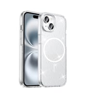 Apple iPhone 15 Plus Kılıf M-safe Şarj Özellikli Şeffaf Sağlam Simli Maris Kapak