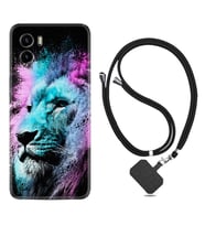 Vivo Y15S Y32 Y33S Y51 Y53S Kılıf Boyun Askılı Silikon Pink Blue Leon 1603
