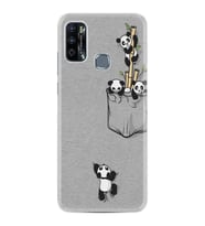 Infinix Hot 9 Play Kılıf Silikon Desen Pandalar 1798